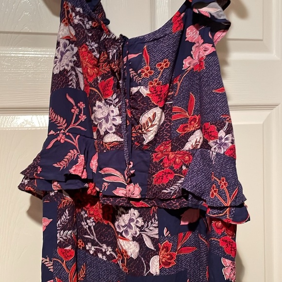 Floral Sleeveless Dress - Red and Purple by Sofia Vergara - Picture 2 of 5